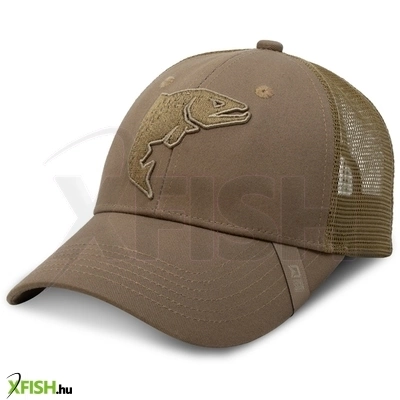 Delphin Outline Trout Trucker Baseball Horgász Sapka