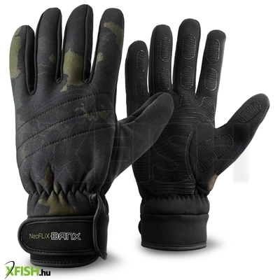 Delphin Neoflix Banx Neoprén Horgász Kesztyű Béléssel Xxl