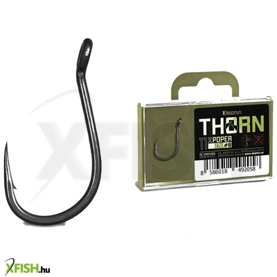 Delphin Thorn Poper Pontyozó Horog 2-es 11db/csomag