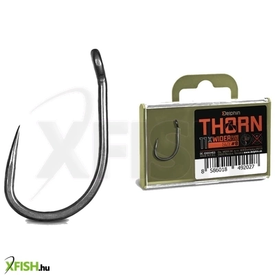 Delphin Thorn Wider Barbless Szakáll Nélküli Pontyozó Horog 2-es 11db/csomag