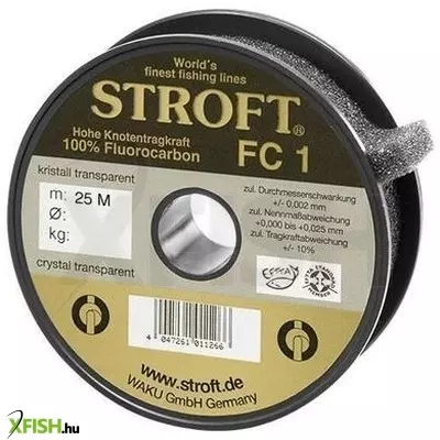 Stroft Fc1 Fluorocarbon Előke Zsinór 25M 0,10Mm/1,2Kg