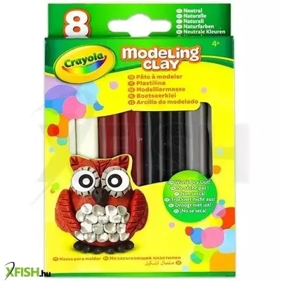 Crayola: Modellező gyurma - natúr színek, 8 db-os
