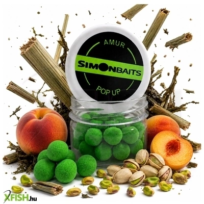 Simon Baits Amur Pop Up Lebegő Bojli Barack Pisztácia 12 mm 25 g
