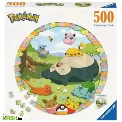 Ravensburger puzzle 500 db - pokémonok és virágok