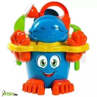 Vidám tengerparti homokozókészlet - több színben