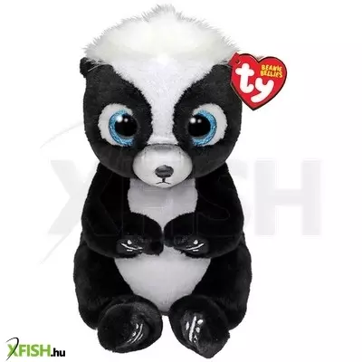 Ty beanie bellies plüss figura rukus, 15 cm - borz