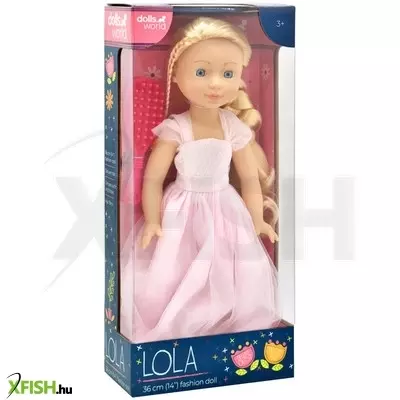 dolls world baba, lola, 36cm, fésülhető
