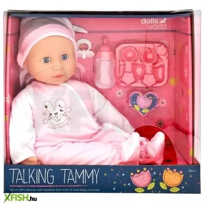 Dolls world baba, 46 cm, hangot adó, kiegészítőkkel