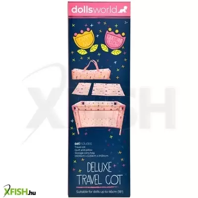 dolls world utazó babaágy 53x33x34 cm