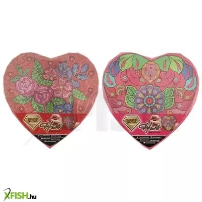 Grafix szív formájú gyémántfestő, 29x29 cm, 2 féle