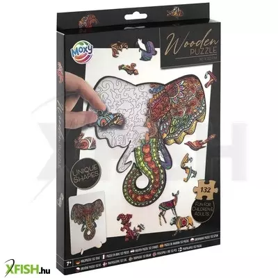 Grafix fa puzzle - elefánt, 132 db
