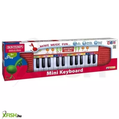 Bontempi szintetizátor, 24 billentyű, mikrofonnal