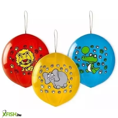 Állatmintás 3 darabos boxlabda lufi - 45 cm