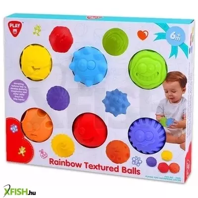 tapintásfejlesztő szivárvány bébilabdák