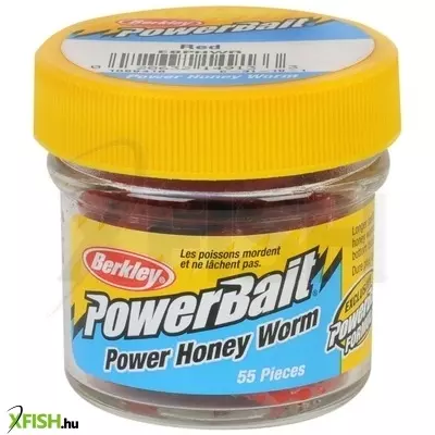 Berkley PowerBait Power Honey worm féreg műcsali 1in | 3cm Red 55 db/csomag