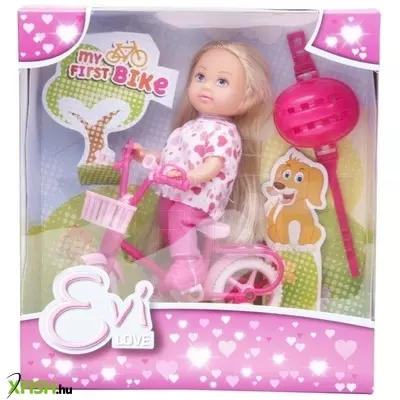 Simba évi love baba biciklivel - 12 cm, többféle