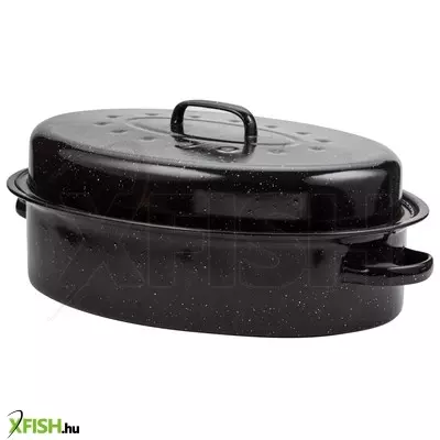 Szász nava 10-053-001 ovális zománcozott kacsasütő, 42 cm