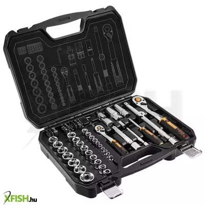 Neotools dugókulcskészlet + bitkészlet 1/2, 1/4, 73db