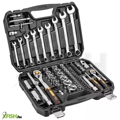 Neotools dugókulcskészlet + szerszámkészlet 1/2, 1/4, 82db