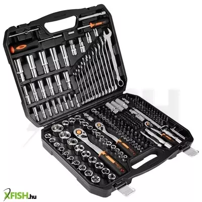Neotools dugókulcskészlet + szerszámkészlet 1/4, 3/8, 1/2, 219db