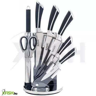Szász nava 10-167-021 7db-os rozsdamentes acél késkészlet akril állvánnyal, forgatható