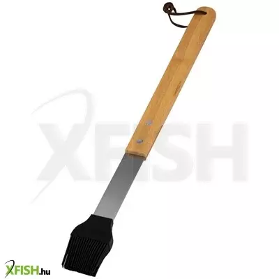 Szász nava 10-238-004 bbq guru szilikon ecset, fa nyél, 41 cm