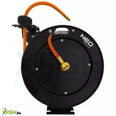 Neotools pneumatikus tömlődob, automata, fém, nyitott, nagy igénybevételre