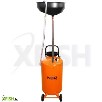 Neotools mobil olajleeresztő készülék, gravitációs, leeresztő tál 10l, gyűjtőtartály 70l