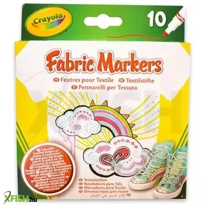 Crayola: 10 darabos textilfilc készlet