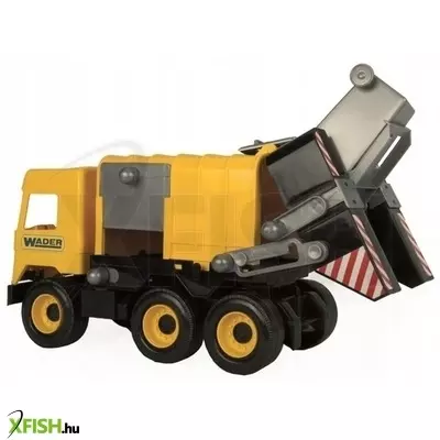 Wader: Middle Truck kukásautó, 42 cm - sárga