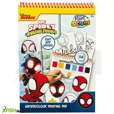 Slammer vízfestős könyv - spidey