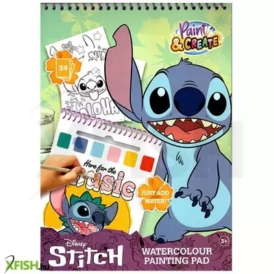 Slammer vízfestős könyv - stitch