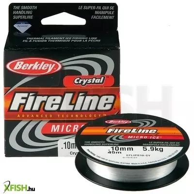 Berkley FireLine Micro Ice Pony Spools Fonott Pergető előkezsinór 45m Crystal 7.9kg | 17lb 0.006in | 0.15mm