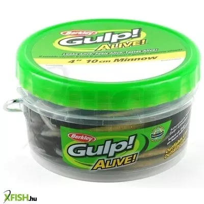 Berkley Gulp! Alive! Minnow gumihal 4in | 10cm Black Shad Pint 4x7 db
