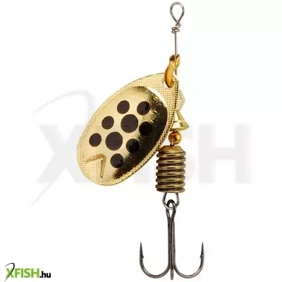 Abu Garcia Fast Attack Spinners körforgó villantó 50mm 10g Gold/Black Dots 1 db/csomag