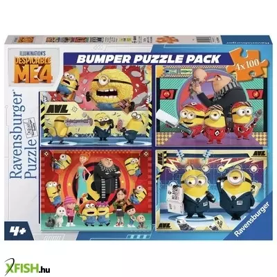 Ravensburger puzzle 4x100 db - minyonok 4