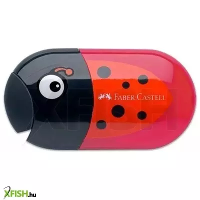 Faber-Castell: katicás dupla tartályos hegyező és radír