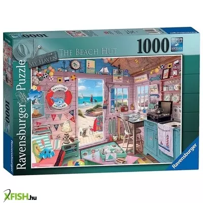 Ravensburger puzzle 1000 db - tengerparti házikó