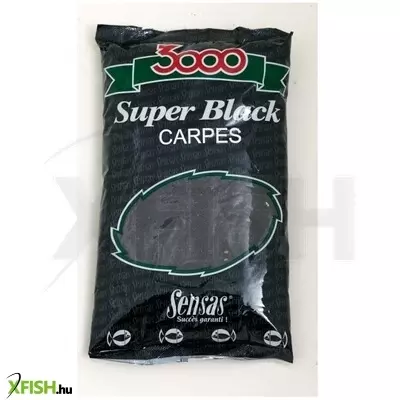 Sensas 3000 Super Black Etetőanyag 1 Kg Carpe Pontyra
