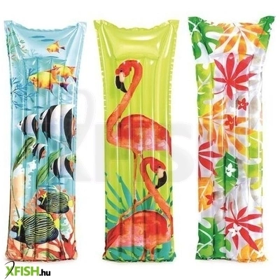 Intex: Átlátszó, színes, mintás matrac 183 x 69 cm - többféle