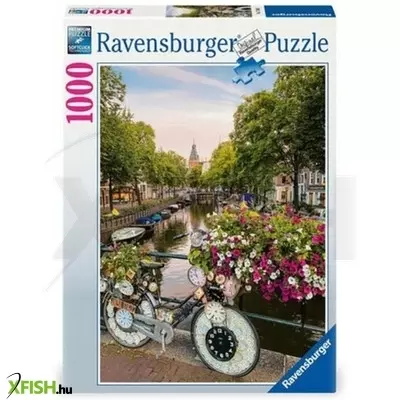 Ravensburger puzzle 1000 db - bicikli amszterdamban