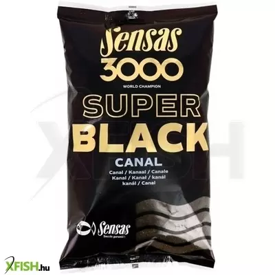 Sensas 3000 Super Black Horgász Etetőanyag 1Kg