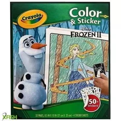 crayola jégvarázs: színező és matricázó füzet