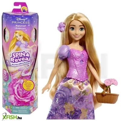 mattel disney hercegnők - varázslatos meglepetés baba - aranyhaj