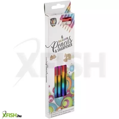 Grafix szivárványceruza (6 db) + hegyező