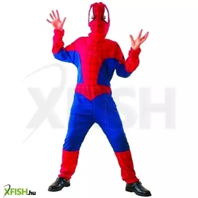 Szuperhős jelmez - 130-140 cm, piros-kék