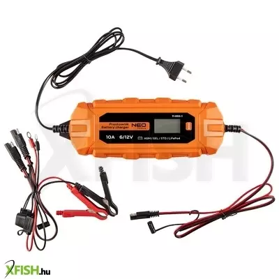 Neotools automatikus akkumulátortöltő 10a/160w, 3-200ah, savas / agm / gel akkumulátorokhoz