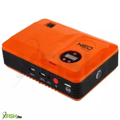 Neotools multifunkciós gyorsindító, akkuindító, indításrásegítő, kompresszor, powerbank, lámpa