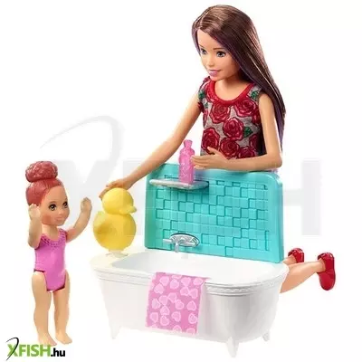 Barbie Skipper: barna hajú Barbie vörös hajú kislánnyal