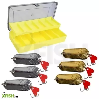 Kamasaki Traditional Támolygó Szett Műcsalis Dobozzal 6db/csomag